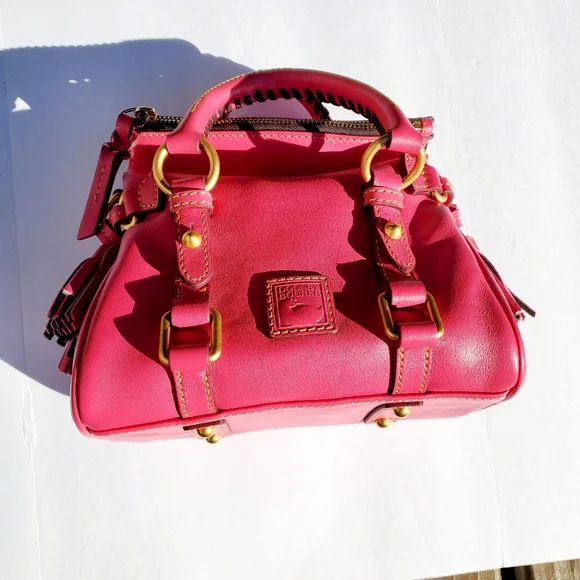 Dooney & Bourke Florentine Nano Satchel Fuchsia EUC - Picture 2 of 12